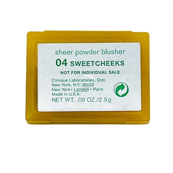 CLINIQUE Sheer Powder Blusher 04 Sweetcheeks Sample Size .09 oz 2.5g w/Brush NEW - Picture 4 of 7